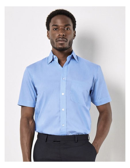KUS-KK102-Mens Classic Fit Business Shirt Short Sleeve 2